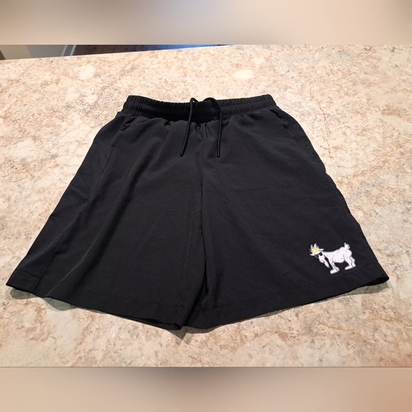 GOAT Lacrosse Apparel USA Men's 7" Athletic Shorts SZ S EUC Black - Picture 1 of 7